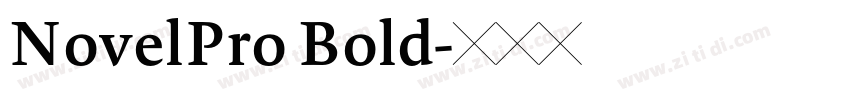 NovelPro Bold字体转换
